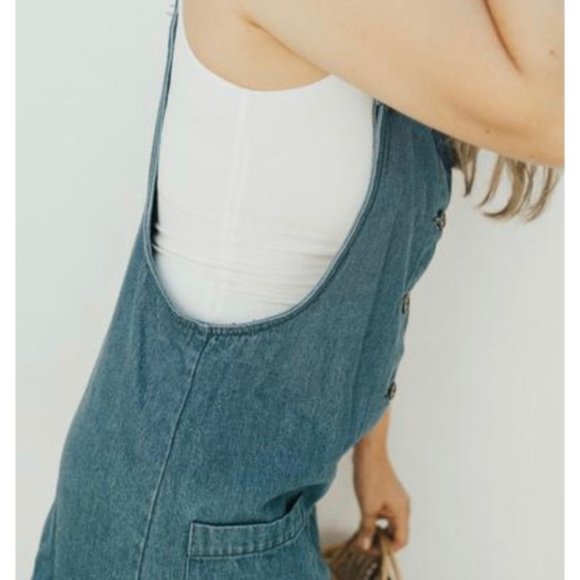 Carly Jean Los Angeles CJLA Denim Jumper NWT - Picture 5 of 8